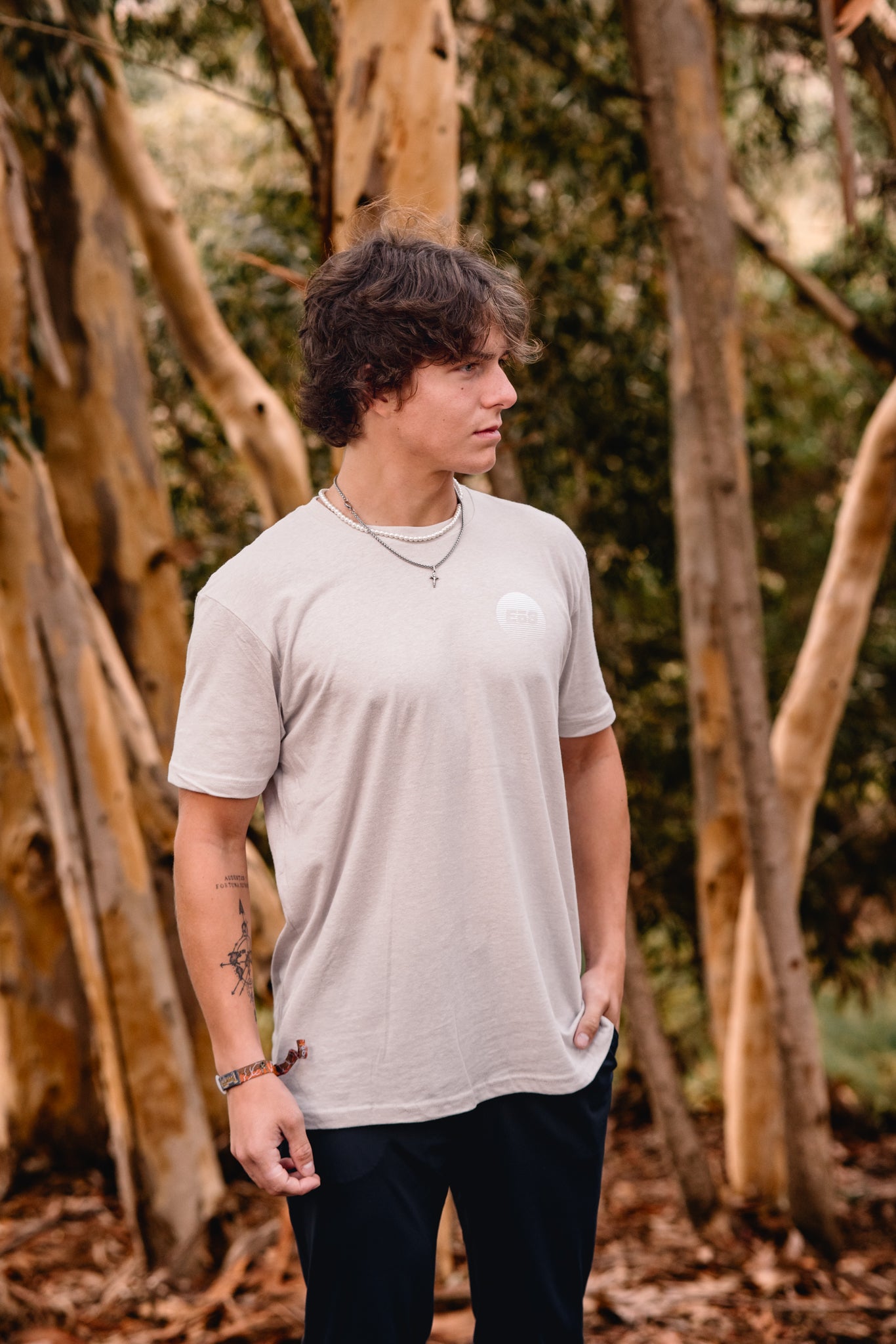 EoS Next Level Retro Logo Tee - Sand