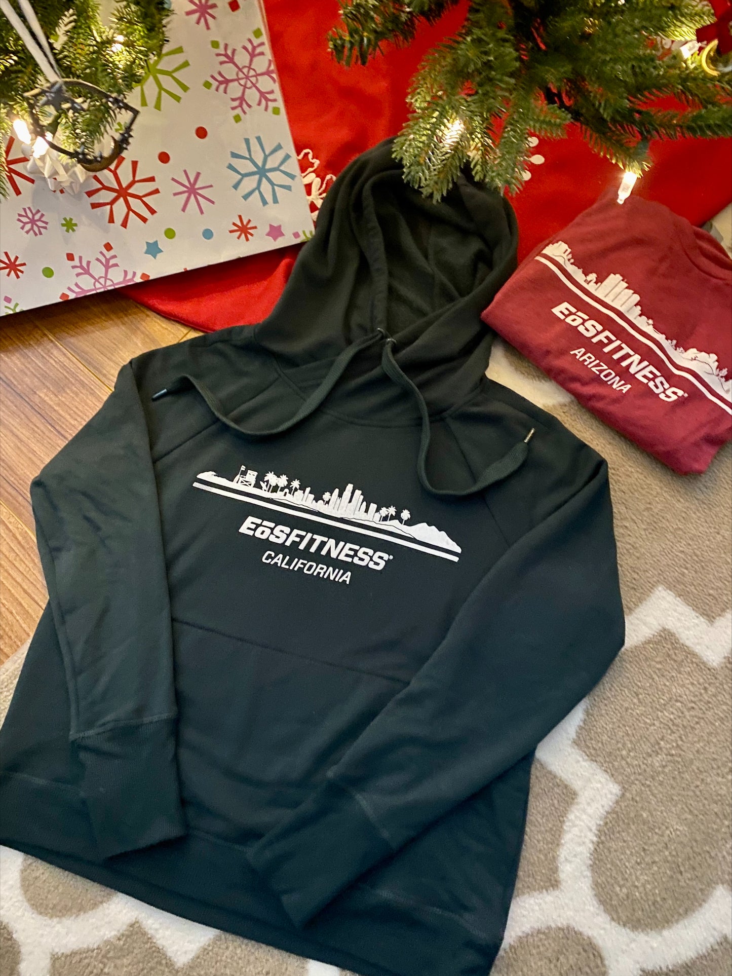 CA Women's Crossover Cowl Hoodie | Deepest Spruce