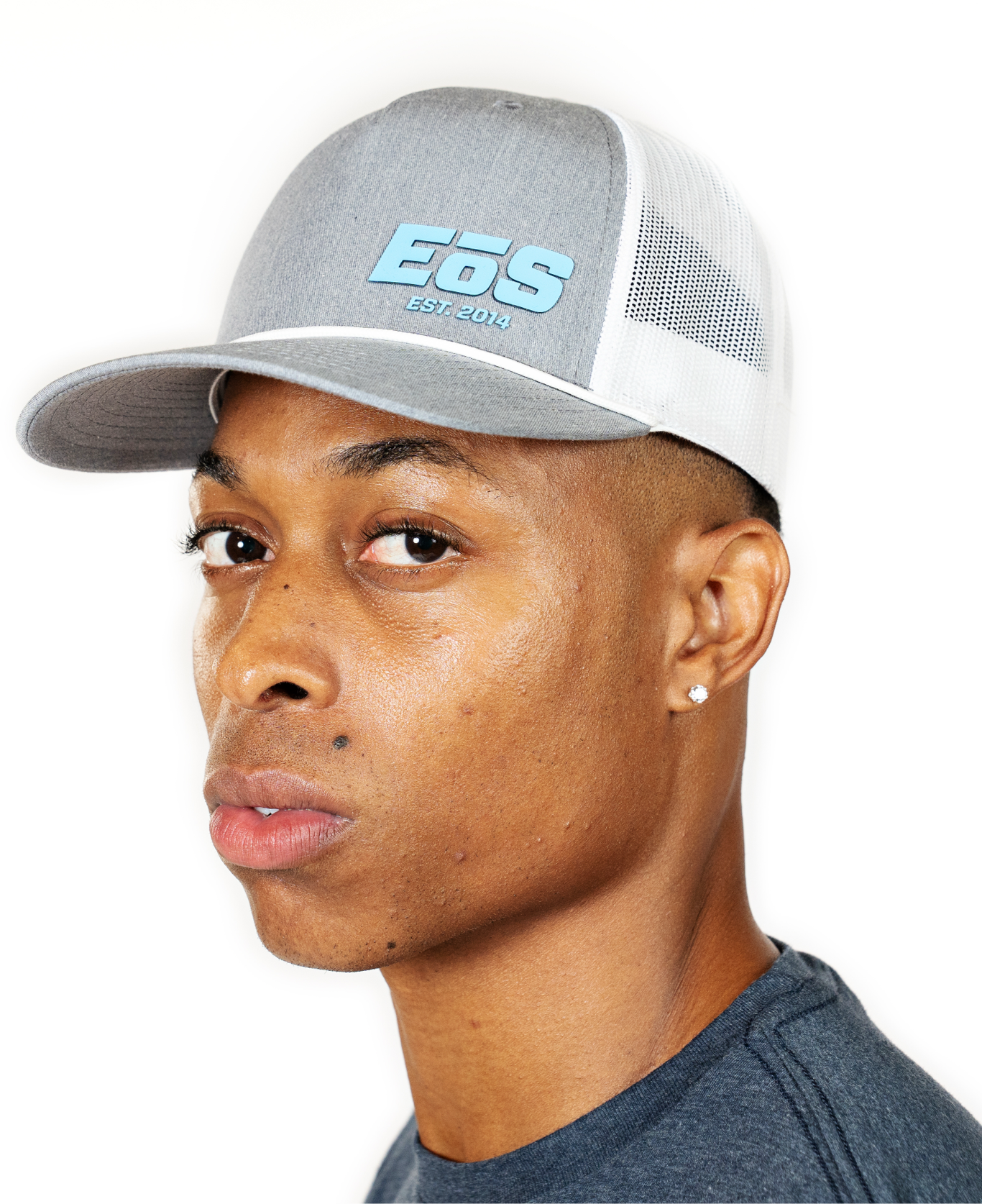 Eos Jump Rop Classic EōS Rope Trucker Hat - White/Grey – EōS Shop Payment