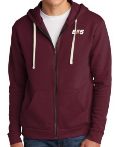 Nevada Next Level Full Zip Unisex Hoodie | Maroon
