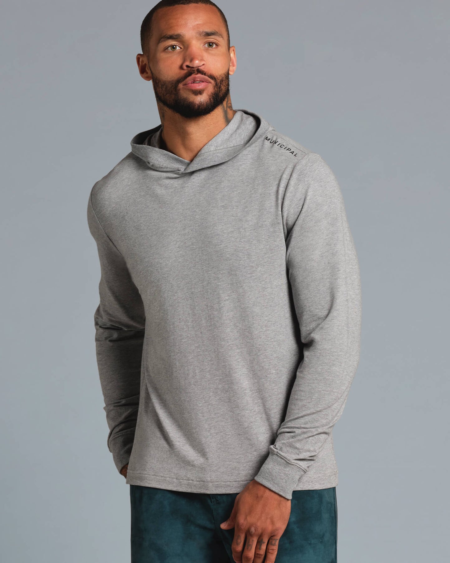 Enduro Stretch Hoodie |Athletic Gray| front