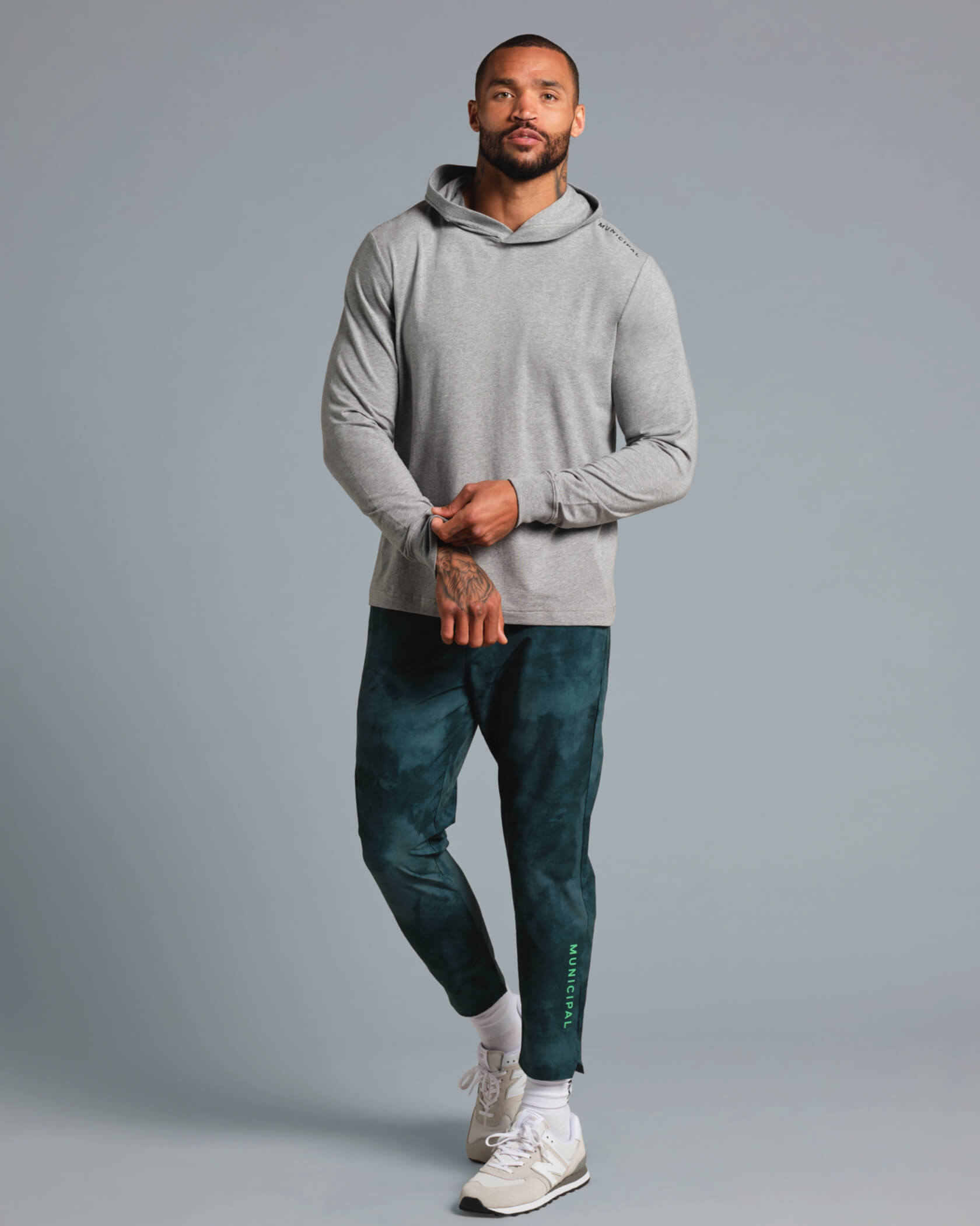 Enduro Stretch Hoodie |Athletic Gray| outfit
