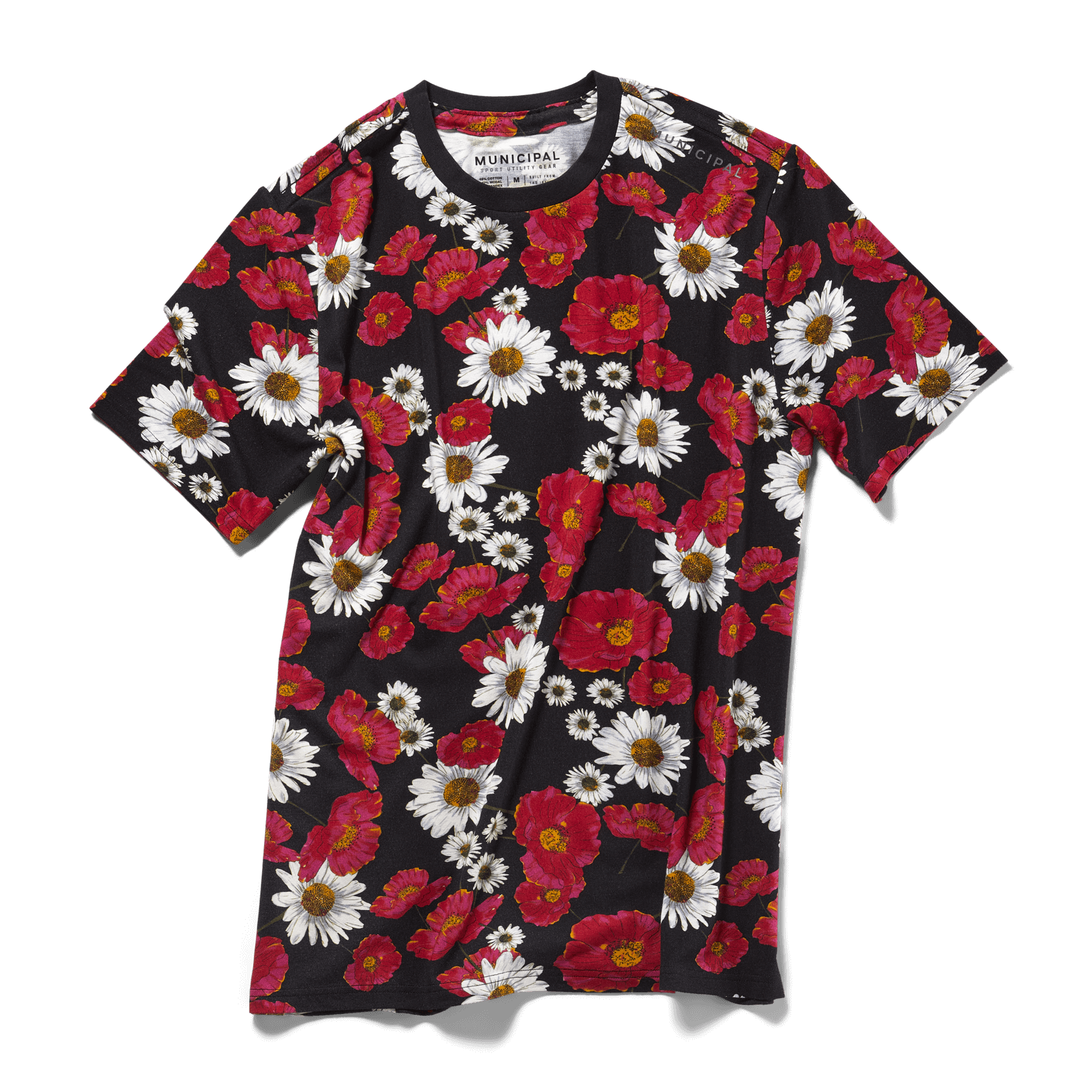 Enduro Stretch T-Shirt |Black Bloom / Charcoal| front