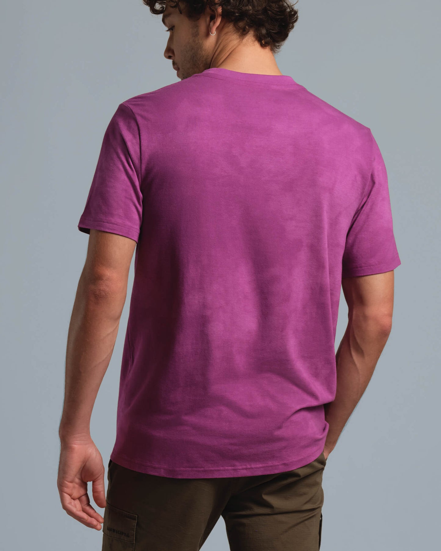 Enduro Stretch T-Shirt |Bright Berry Color Wash| detail