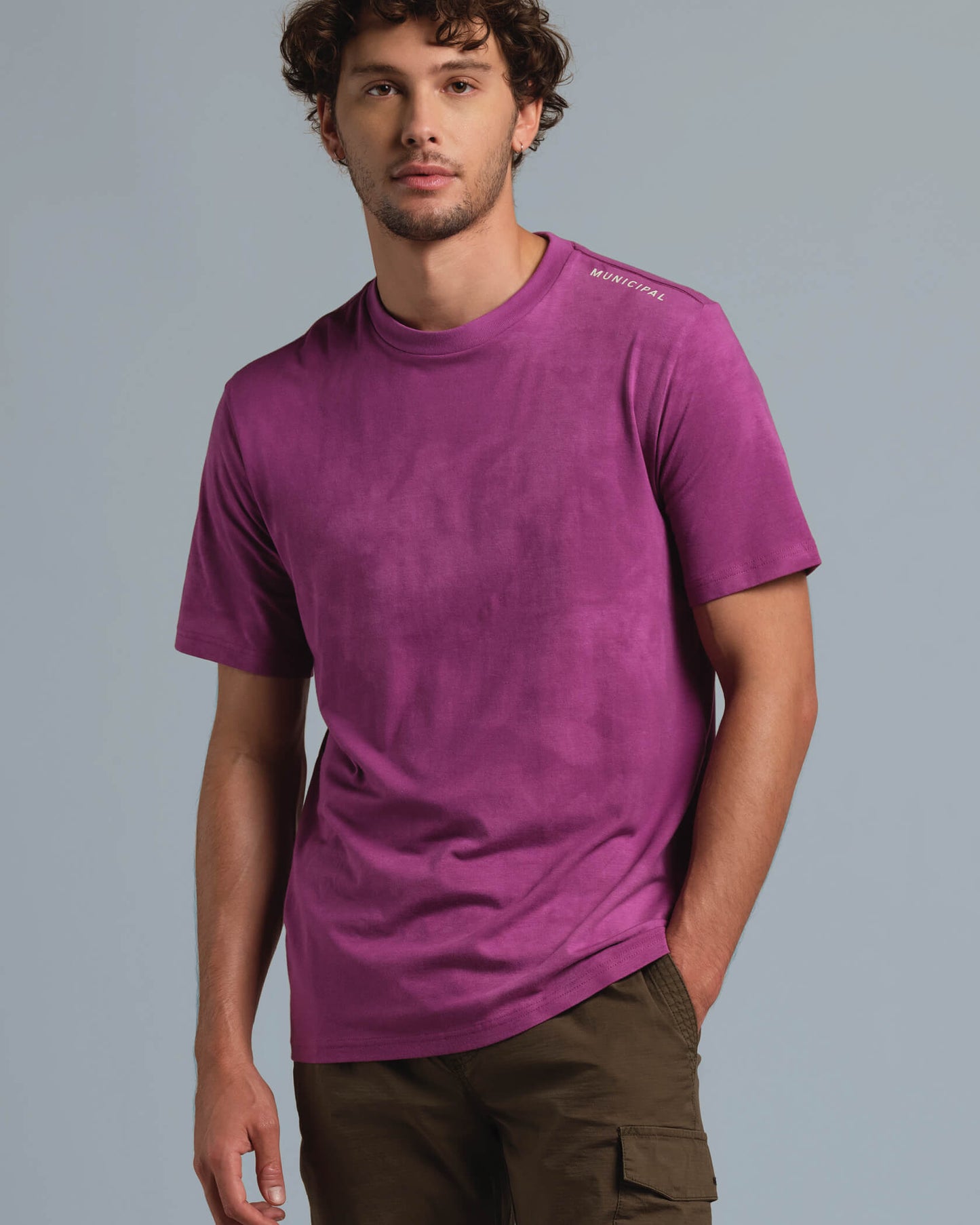 Enduro Stretch T-Shirt |Bright Berry Color Wash| front