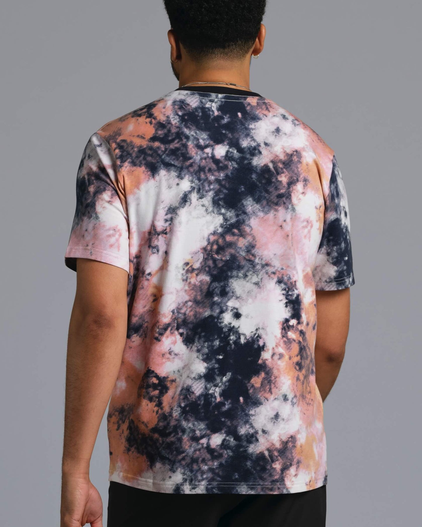 Enduro Stretch T-Shirt |Salmon Ice Dye / Black| back