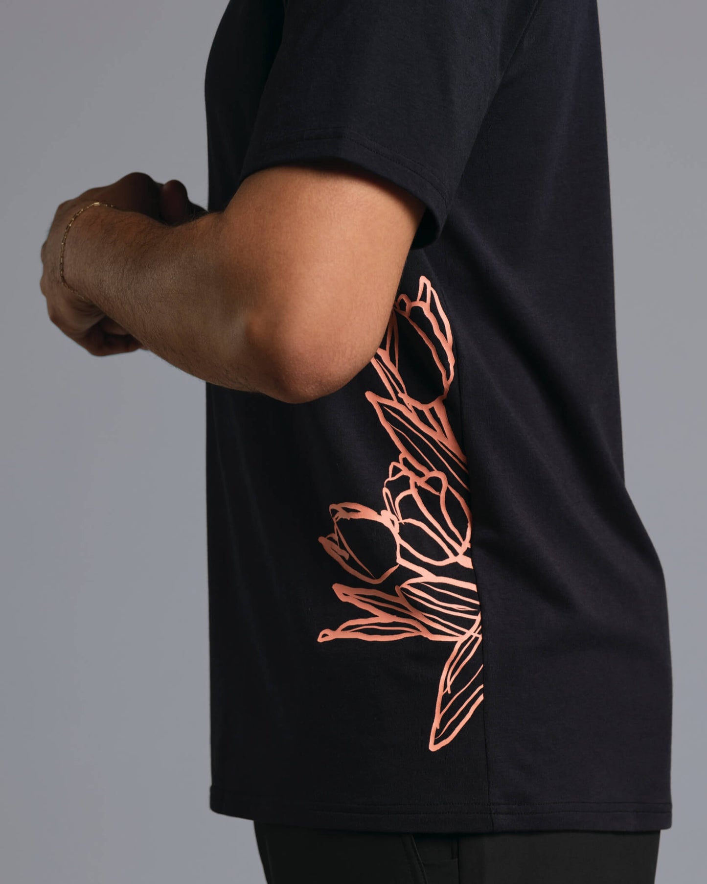 Enduro Stretch T-Shirt |Salmon Scratch Art / White| back