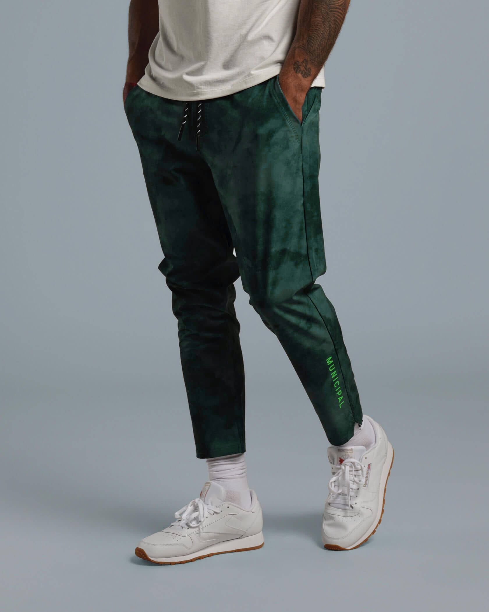 Sportcross Easy Pant |Emerald Color Wash| front