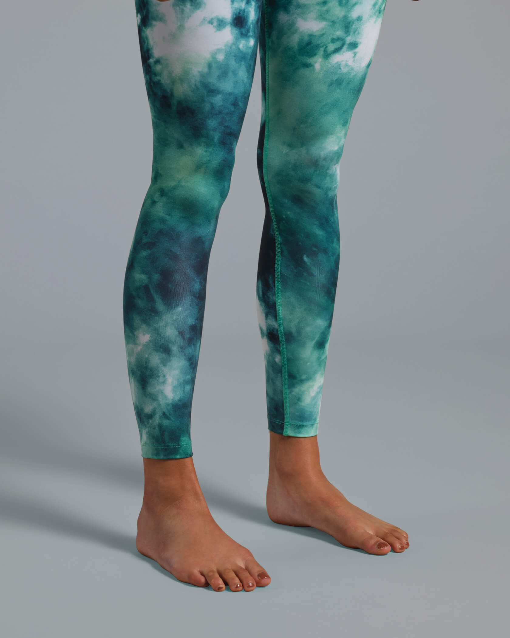 Women's Staple Legging |Aqua Ice Dye| detail